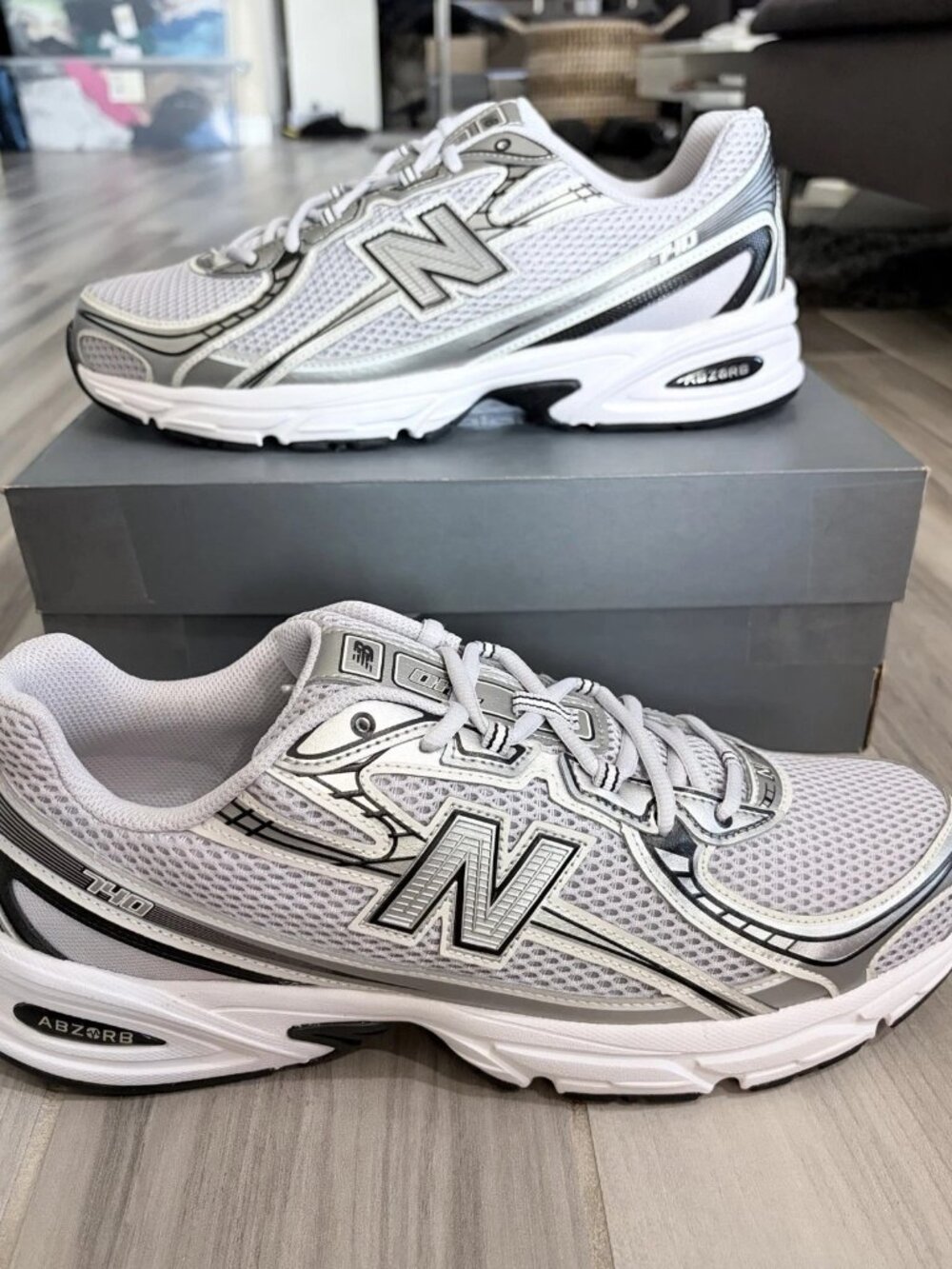 Men's New Balance 740 Shoes - Pearl Grey / White U740JPG